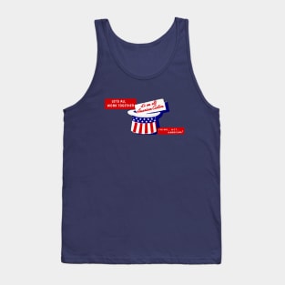 1950s Lets Work Together, America! Tank Top